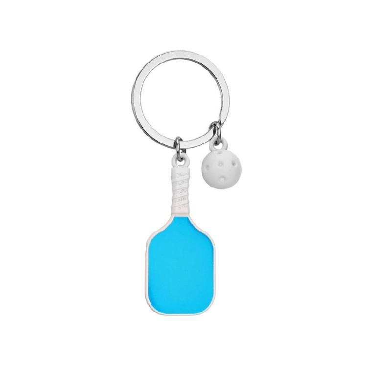 

Multi purpose Pickleball Paddle Keychain Crafted from High Quality Zinc Alloy Sports Theme Lightweight Portable Gift Selection синий