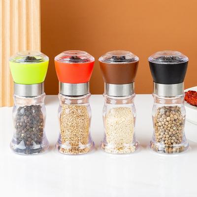 Adjustable Particle Size Spice Mill Transparent Seasoning Bottles Salt and Pepper Grinder  Steak