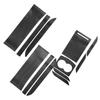 1 Set 3D Full Interior Trim Sticker Cover Film Black Fit for Tesla Model X S Dashboard Center Console Cup Holder 2012-2021 LHD