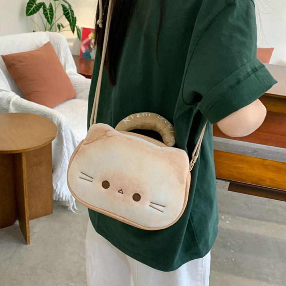 Idol Merchandise Storage Kawaii Biscuit Cat Itabag Cotton Doll Bag Fashion Backpacks  Outdoor