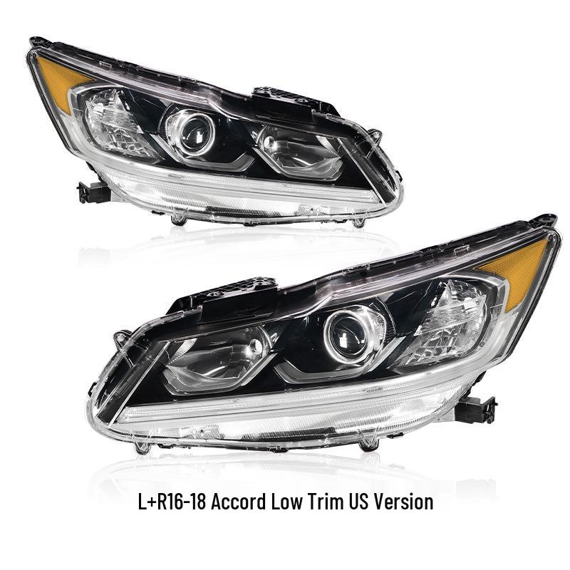 Honda Accord 16-18 Headlight Assembly: Fits 9.5th Gen, Low/High Trim, Original Front