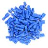 100X Conectores de Terminal de Fio Elétrico Isolados tipo Pala Macho e Fêmea para Crimpar Azul