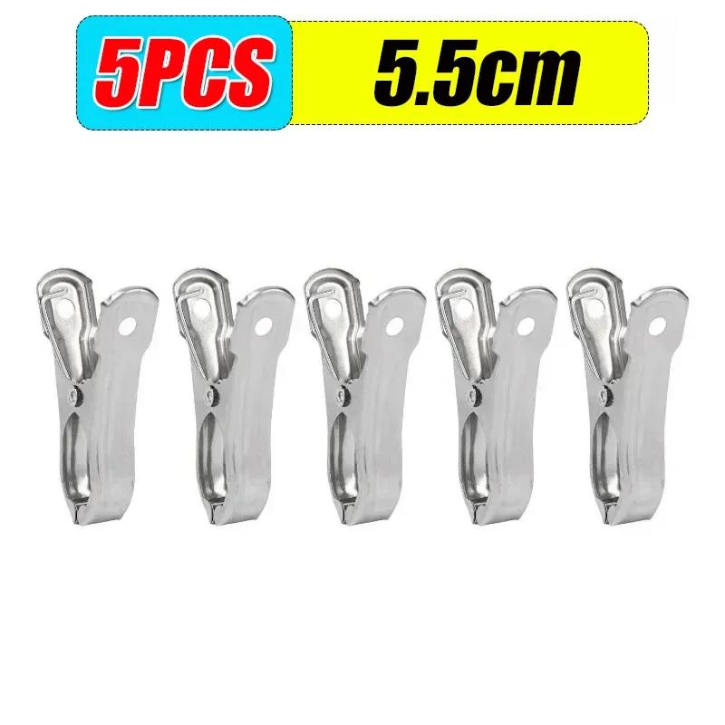 1-10PCS Stainless Steel Clothespins Quilt Bed Sheet Clips Multi-purpose Windproof Clothes Drying Hangers Laundry Clothes Pegs