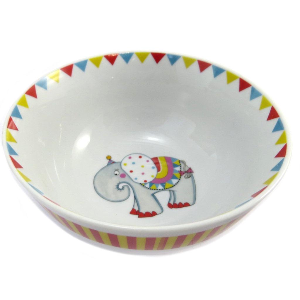 Les Trésors De Lily [P4190] - 'Circus' Porcelain Breakfast Set White Multicoloured