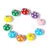 10pcs Lovely Mushroom Charms 16x12mm Acrylic Pendants Loose Beads For DIY Jewelry Making Bracelets Necklace Keychain Accessories