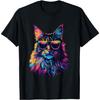 Maine Coon Cat Lovers Design Pop Art Funny Maine Coon Cat T-Shirt for Men Women Girls Kids