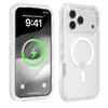 Transparent Shockproof Case For iPhone 17/16/ 15/ 14/ 13 Series Cover Compatible With MagSafe, Triple Layer Magnetic Charging, Drop-Proof Phone Case