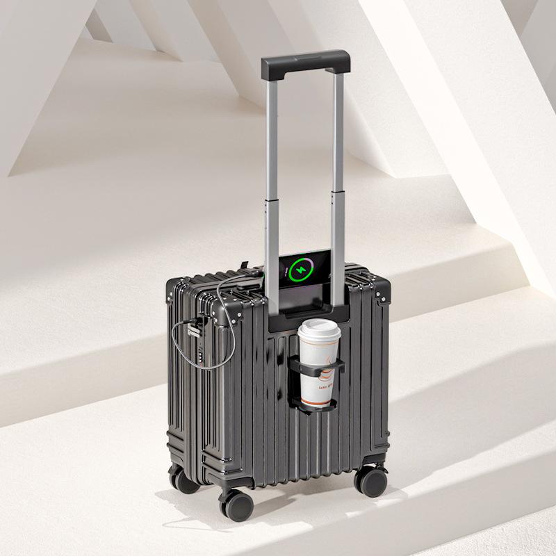 Lightweight Mini Trolley Suitcase with Combination Lock, 18-20 Inch - Ideal for Students and Kids.