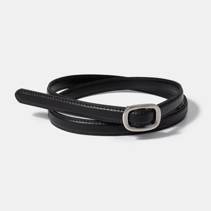 

halden (W) simple slim belt (T008_black) black