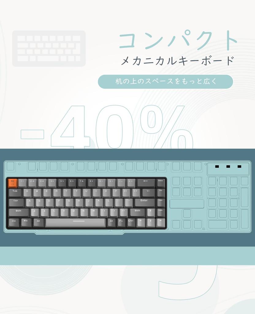 X ZIYOU LANG Bluetooth Wireless Gaming Red Switch K68 USB Compatible with and Work from Japanese Instruction Technical Standards Conformity