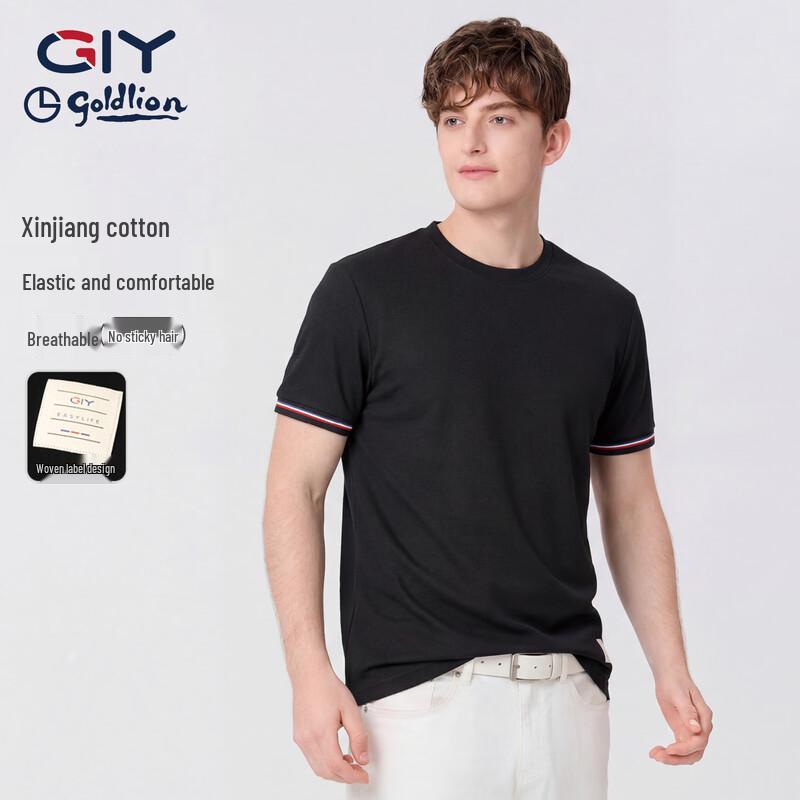 Goldlion Gy Unisex Cotton Blend Short Sleeve T-Shirt XL