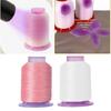 2Pcs Color Changing Sewing Thread for Sewing Machine Hand Stitching Night Glowing Yarn Embroidery Thread 550yds Each