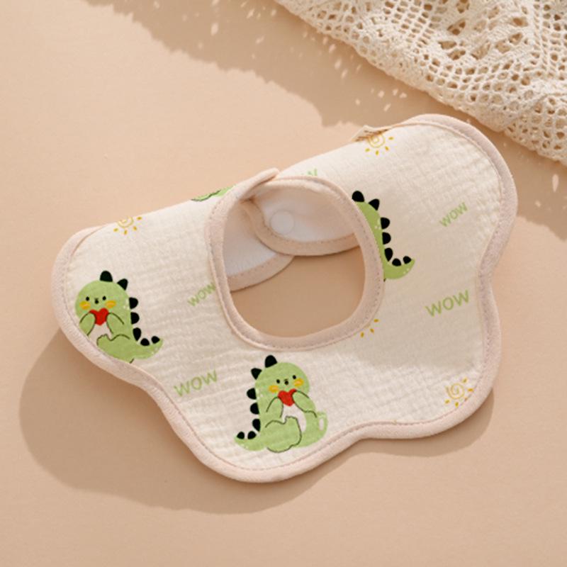 Pure Cotton Waterproof Baby Bibs for Boys - Newborn Feeding Drool Bibs