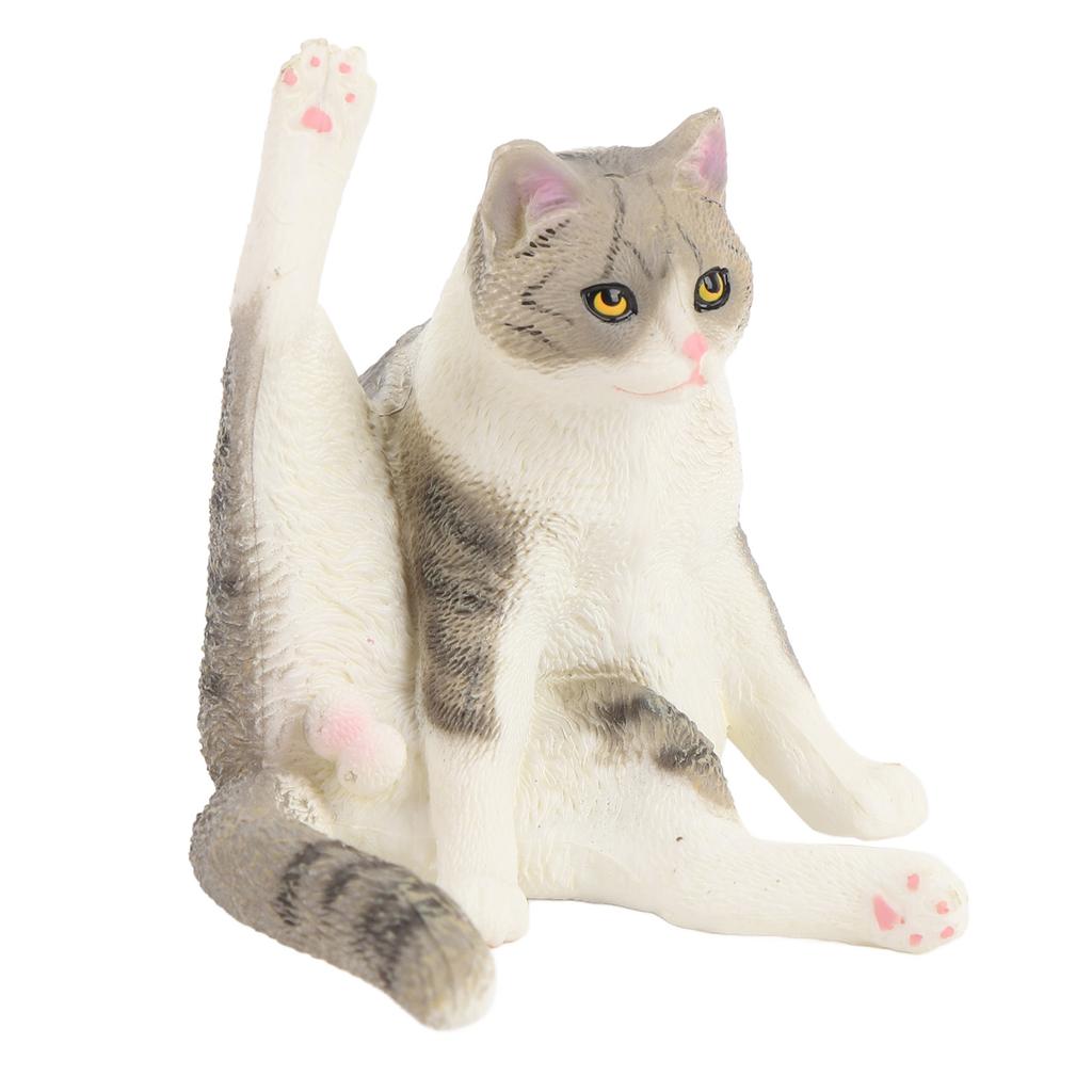 Realistische Katzenfigur Pädagogisch Lebensecht Niedlich Simuliertes Katzenmodell Spielzeug für Kinderzimmer Schreibtisch