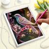 5D DIY Frameless Pearl Painting The Little Bird Pattern Painting Kit, Suitable for Home Living Room Bedroom and Other Wall Decoration Art Paintings