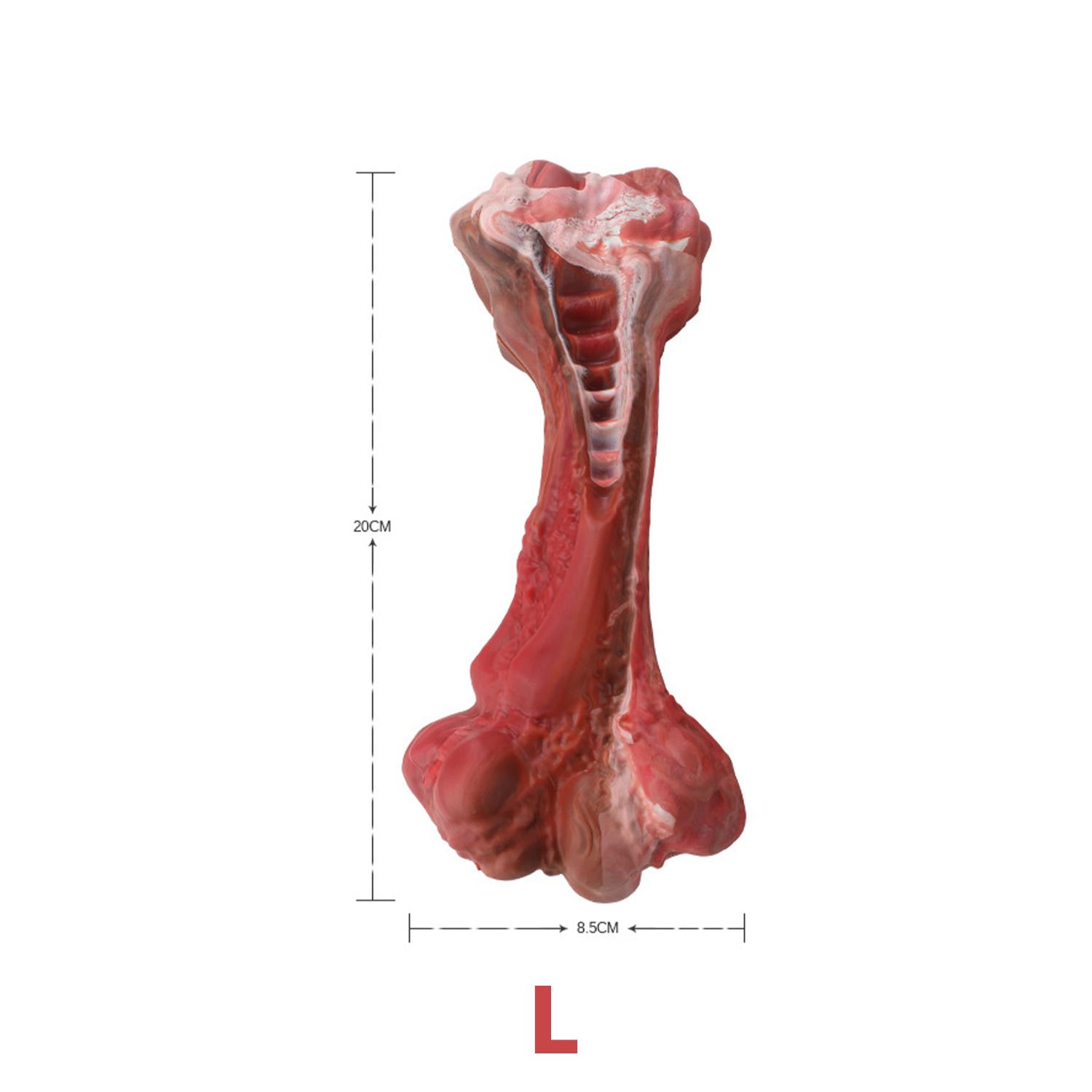 

Игрушки для собак для агрессивных любителей жевать, неразрушимые игрушки для жевания со вкусом говядины для больших/средних/маленьких собак, жесткая игрушка для собак, косточки для собак из резины L ( 20*8.5*4.9cm )