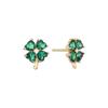 [10K] Clover Green Earrings Eamm0050