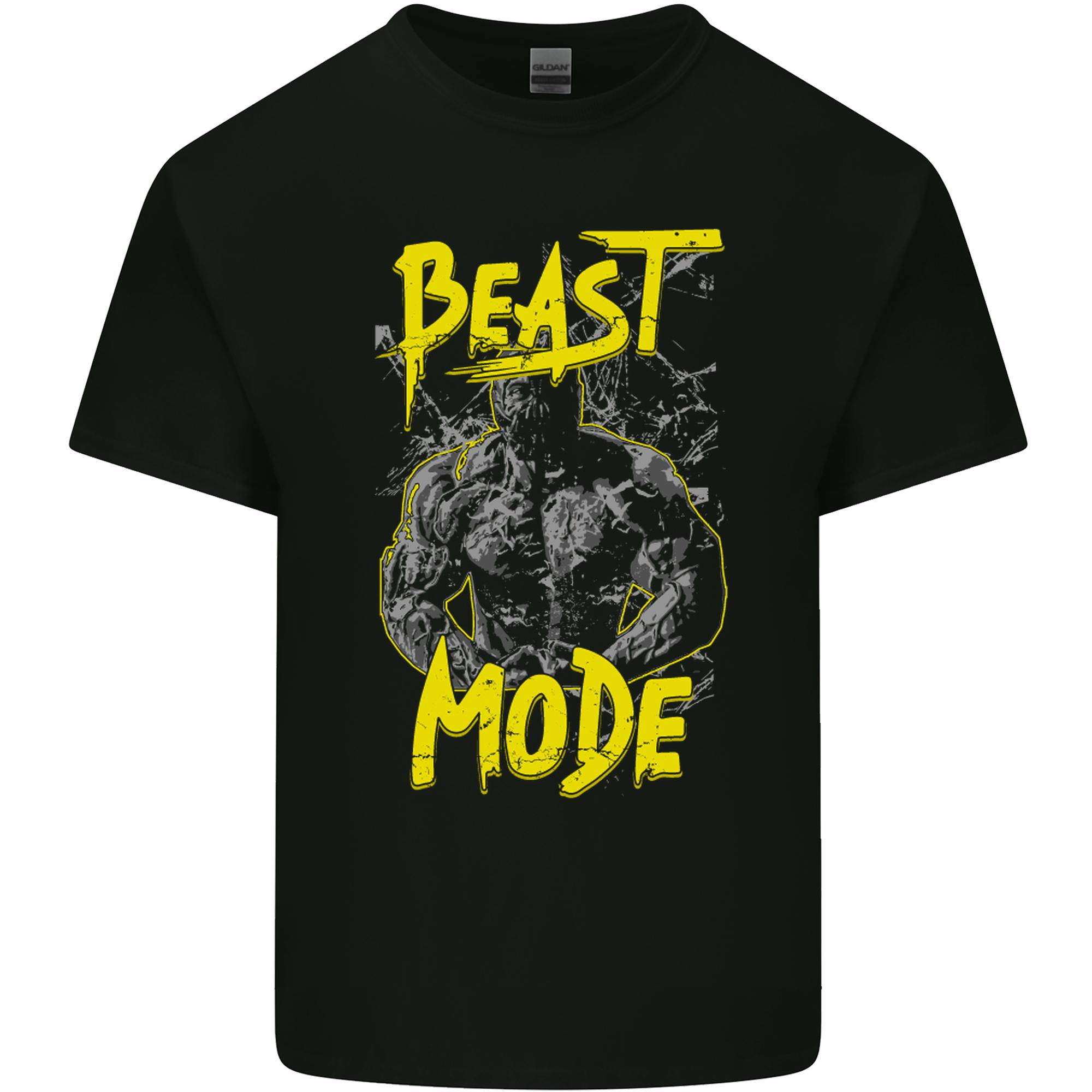 Beast Mode Gym Training Top Workout Unisexs Light Cotton TShirt S