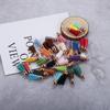 10/20Pcs 38mm Leather Tassel Fringe Keychain Strap Jewelry Fiber Fringe Suede Tassel Key Chains for DIY Jewelry Accessories