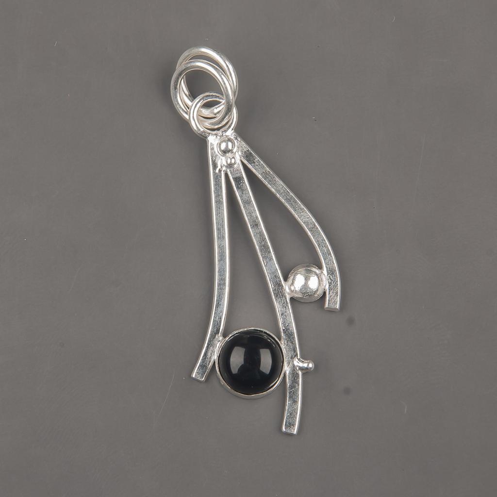 Black Tourmaline Pendant Gemstone Jewelry, 925 Solid Sterling Silver Pendant, Handmade Amazing Pendant Jewelry For Gift