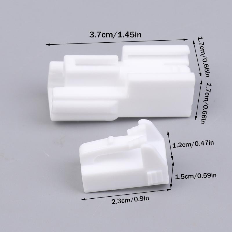 1 Set 2 Pin Electric Ventilation Seat Connector Motor Anti-Theft Device Window White Male Female Plug Dj7026A-2.2-11/21