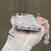 Peach Floral Application Iphone17promax Mobile Phone Case Apple 16/14pro Japan and Korea 13 Necklace 15 Girl