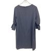 ADORE Claire Georgette gathered sleeve dress dress 38 NavyUsed