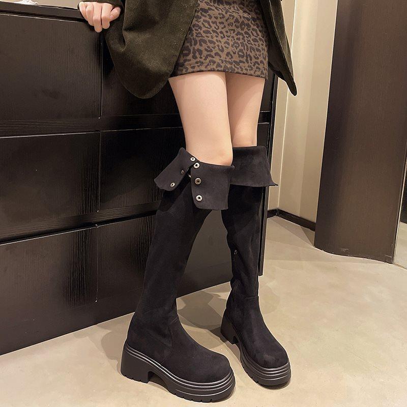 Tall thick heel new outer wear long boots thin thick sole fashion boots autumn and winter high heel women's knee boots