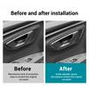 For Seat Leon MK3 2013 2014 2015 LHD RHD Car Door Handle Panel Trim Real Soft Carbon Fiber Sticker