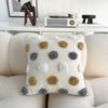 BUYNOW 1PC Geometric Lines Looped velvet Pillowcase 18X18Inch Bohemian Living Room Sofa Cushion Cover Home Bedroom Saddle Decor