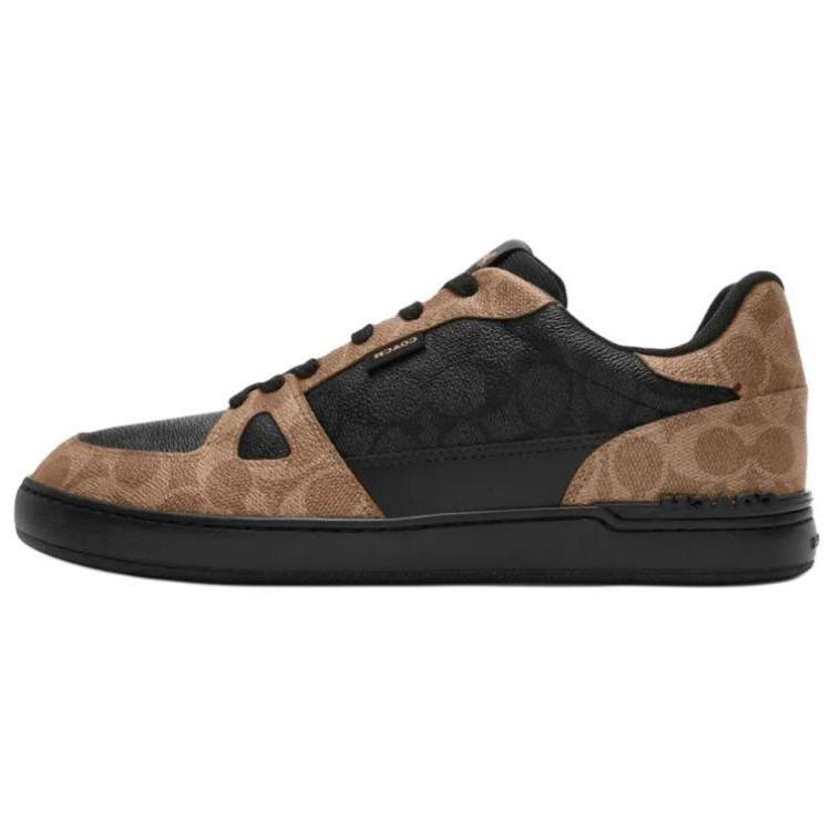 

Coach Кожаные кроссовки на клипсе, с плоским круглым носком, на шнуровке, низкие, мужские, коричневые CW797-S26 40