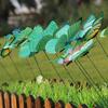 12 szt. Butterfly Metal Stakes Outdoor Yard Lawn Planter Garden Decor Motyle
