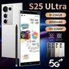 Мобільний телефон S25 Ultra: Великий 7,3-дюймовий екран, Вбудований стилус, 8+256 ГБ, Світовий бестселер
