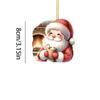Santa Claus Acrylic Ornament: Festive Christmas & New Year Tree Decoration Keychain