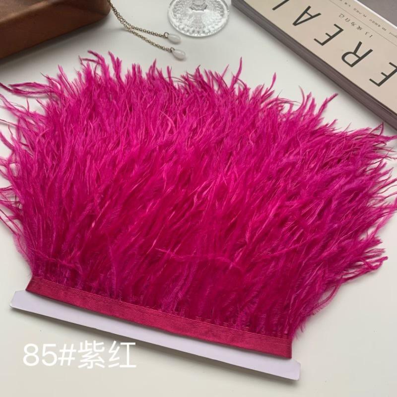 Ostrich Hair Cloth Edge 10-15Cm Clothing Accessories Diy Skirt Decoration Dress Neckline Cuffs Feathers