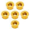 Rear Sprocket Nut Kit M10x1.25mm Gold For Suzuki GSXR 600 750 1000 SV 650 1000