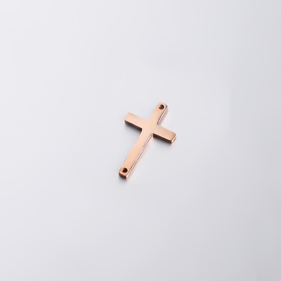 Semitree 5 Stück/Los Edelstahl Kreuz Armband Verbinder Halskette Anhänger DIY Schmuckherstellung Handgefertigte Accessoires