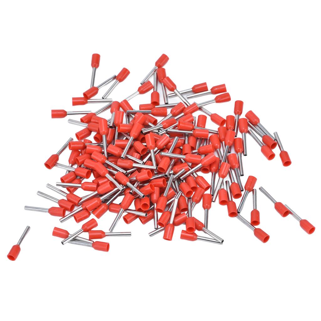 1000Pcs Insulated Ferrule Electrical Pin Crimp Terminals 20 AWG Cord End Connectors KitE7512 Red