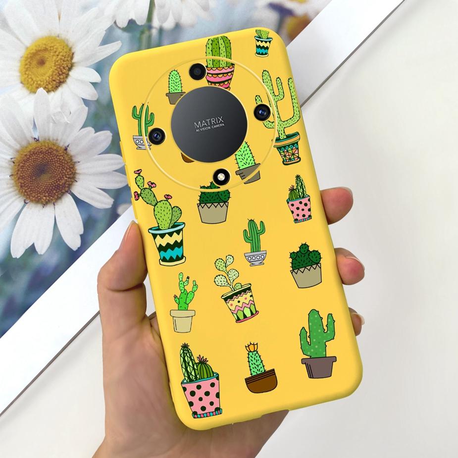 Für Honor Magic6 Lite Hülle Honor X9b Hübsche Mädchen Sonnenblumen Hülle Weiche Silikon Handyhülle Für Honor Magic6 Lite HonorX9b Bumper