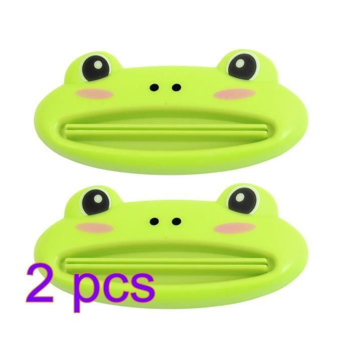 

2pcs vert grenouille presser le tube de dentifrice