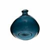 Recyc GLASS VASE 22cm Boho | BLUE