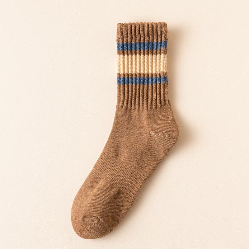 Men's Winter Thickened Socks, Long and Extended Cotton Socks for Warmth, Winter Loop Mid-calf Socks, Autumn and Winter High-elastic Sports Socks