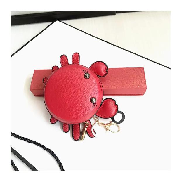 New Fashion Woman Small Crab Coin Purse Girl Pendant Lipstick Bag Casual Student Clutch Card Holder Cute Trend Handbag