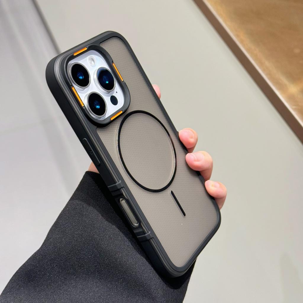 Capa de Celular Xadrez Adequada para Capa Apple 16e Anel Fino Forte Absorção Magnética Capa Protetora iPhone 15 Promax 14