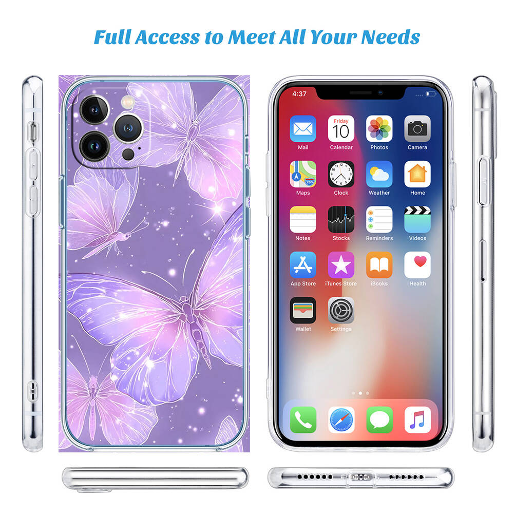 Colorful Butterfly Phone Case for Motorola Edge 20 30 S30 40 50 Fusion Lite Plus Pro Neo Ultra One Hyper Power Action Zoom Macro Vision