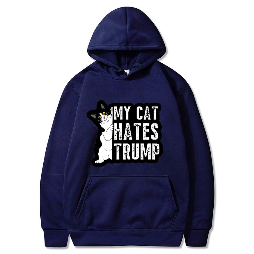 

2025 autumn and winter new cat element hooded sweatshirt for men and women, fashionable daily wear, printed pullover for warmth. XXXL