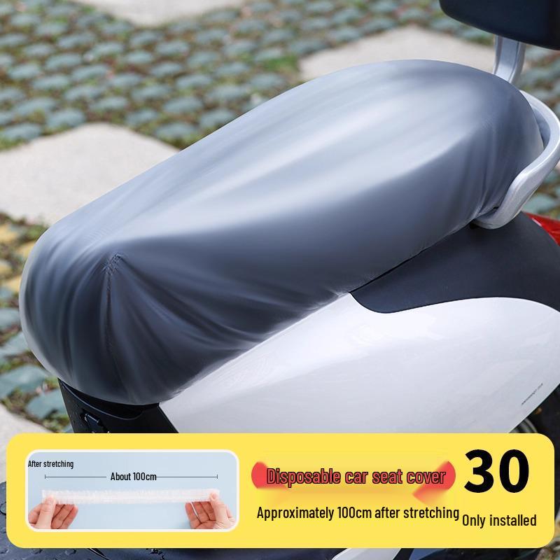 **Vodotěsný univerzální potah na sedadlo elektrického vozidla**: Průhledná, jednorázová a prachotěsná ochrana pro sedadla vašeho elektromobilu.
