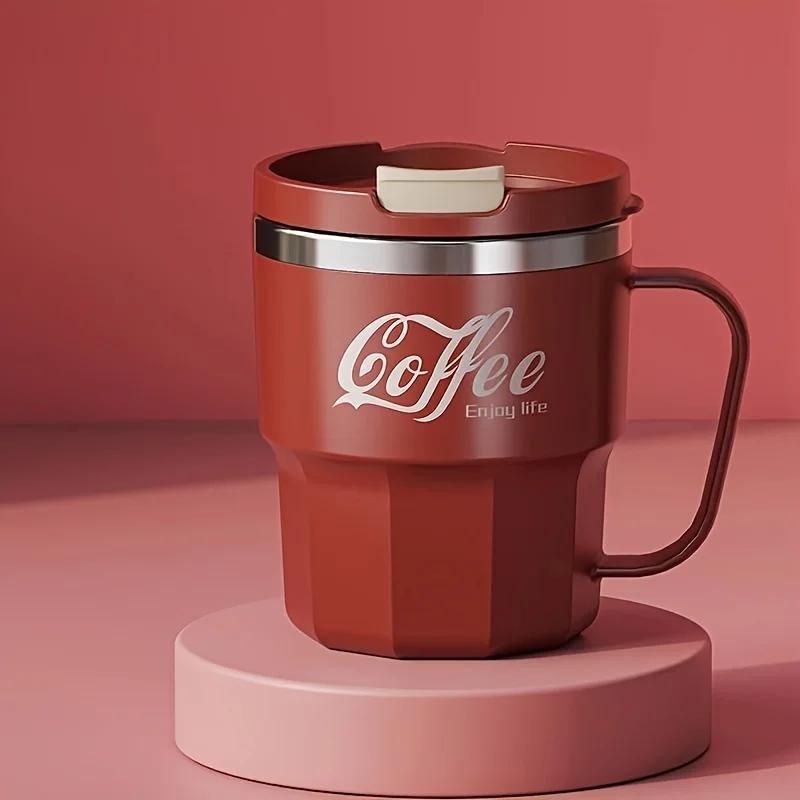 304 Stainless Steel Insulated Cup with Lid | Hot Selling Anti-Drop Household/Office Gift Mug
