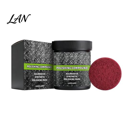 Pasta Lucidante Protettiva per Superfici Non Abrasiva, con Tampone ad Alta Densità, Lucidatore in Lega di Alluminio Polish Ripristinante Detergente, per Metalli Ceramici