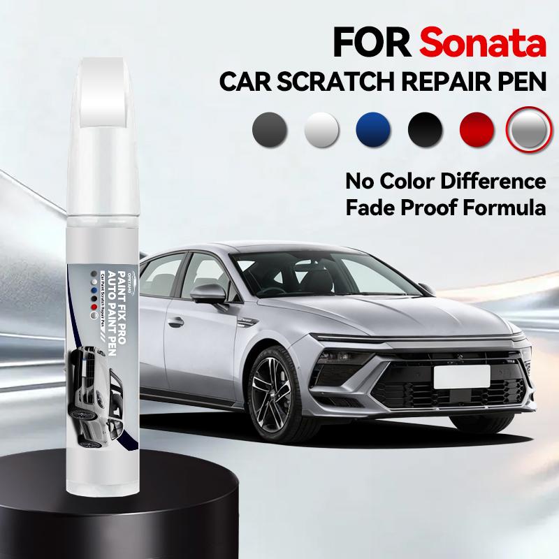 

For Hyundai Sonata 1985-2025 Y Y2 Y3 EF NF YF LF DN8 Paint Repair Pen Touch Up Scratch Remover DIY Auto Accessories Black White срібний